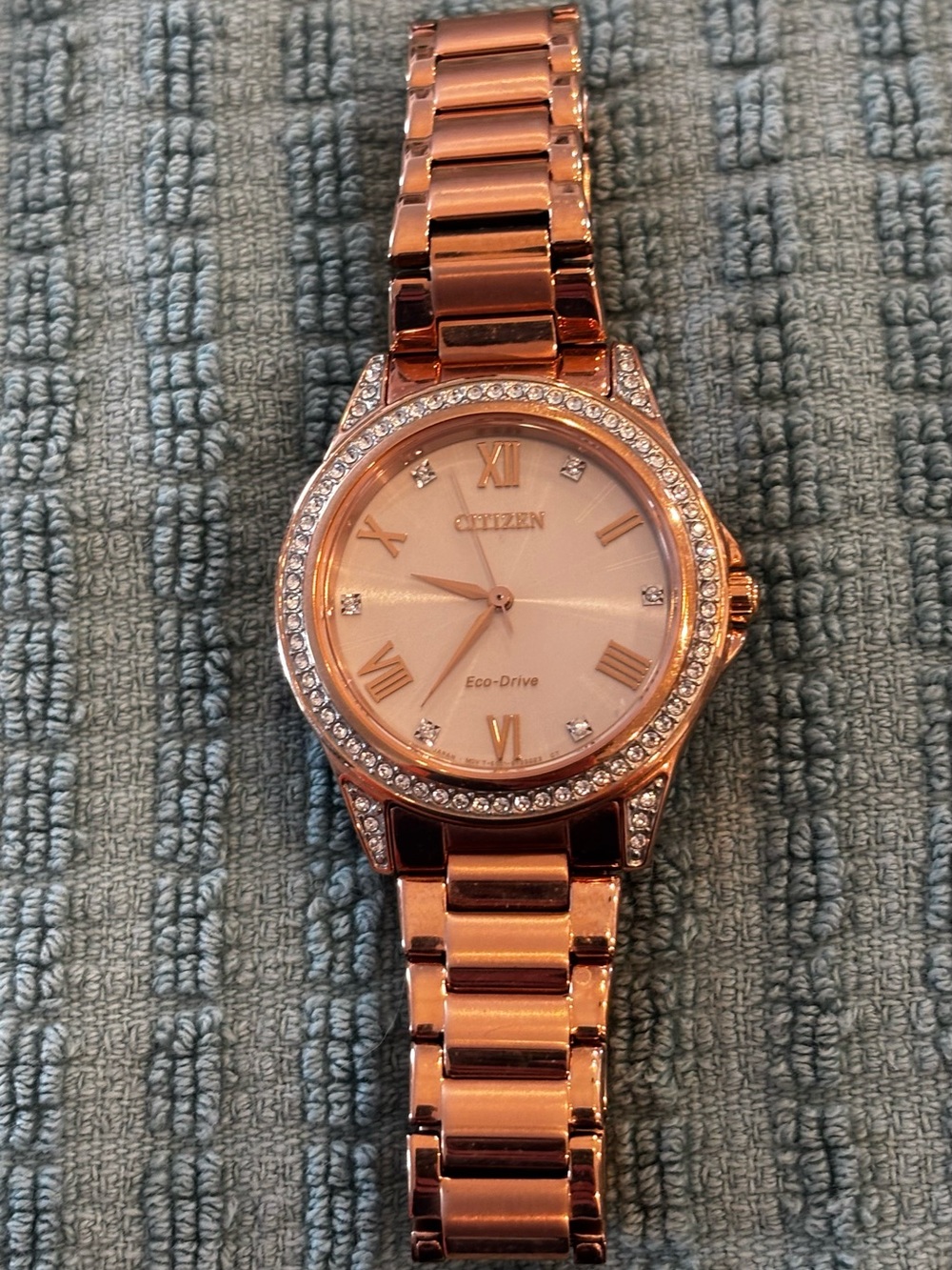 Citizen Rose Gold and Crystal Women's Watch